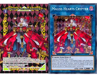 Full art Maliss Hearts Crypter Yugioh foil card