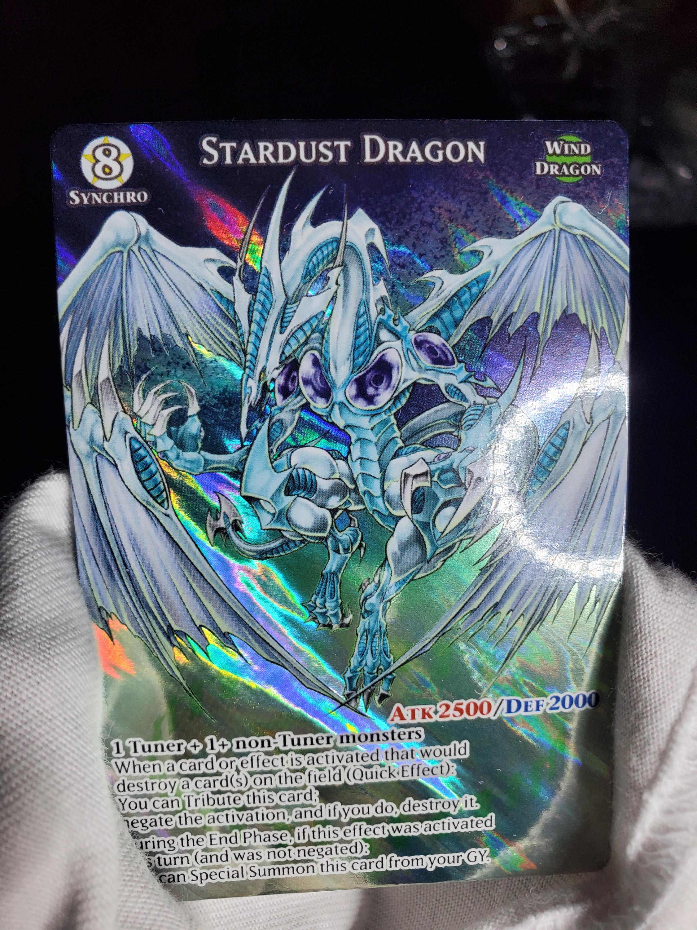 Full Art Stardust Dragon Yugioh Foil Card - Etsy
