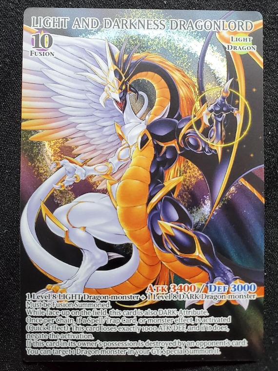 Full Art Light and Darkness Dragonlord Yugioh Foil Card - Etsy