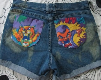 Vintage Goosebumps Destroyed Denim Shorts