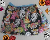Sugar Skull Baby Girl Day Of The Dead Skirt