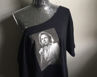 Neil Diamond Off The Shoulder Tee Shirt Top