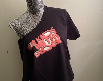 New Kids On The Block Off The Shoulder Tee Shirt Top