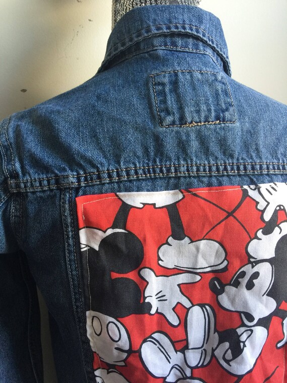 mickey mouse blue jean jacket