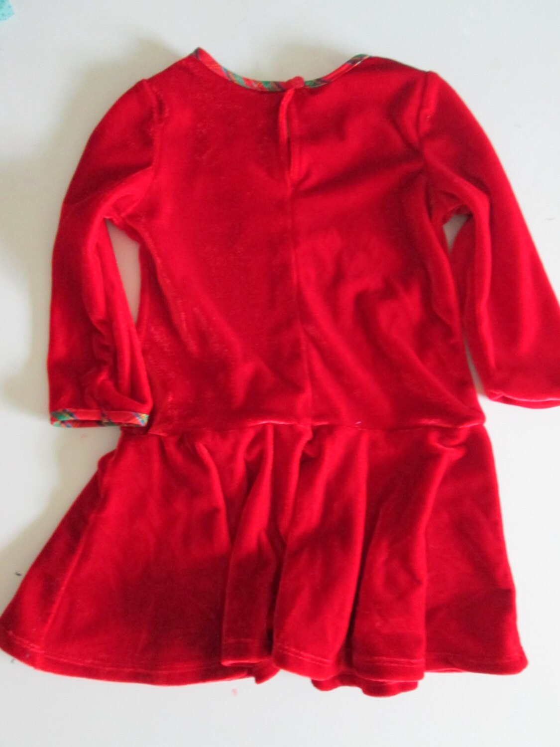 Vintage Baby Girl Red Velvet Christmas Bow Party Dress | Etsy