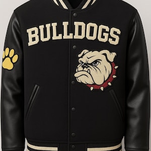 Vintage Georgia Bulldogs Leather Jacket - Etsy
