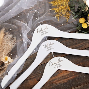 Bridesmaid Hangers Wedding Hangers Bride Hanger Personalized Bridesmaid Gifts Hangers Engraved Wedding Hanger Bridal Hanger Bride Gifts