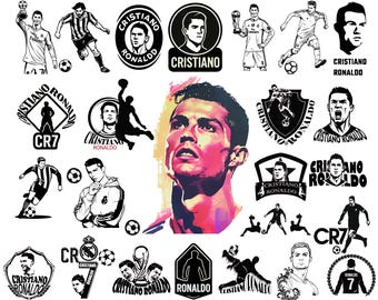 Paquete de Cristiano Ronaldo, imágenes prediseñadas de Cristiano Ronaldo, Cristiano Ronaldo, fútbol PNG, fútbol Svg, Cristiano Portugal SVG, Cristiano Ronaldo PNG