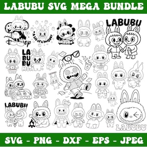 Labubu svg,Labubu svg bundle,Labubu PNG Bundle,Labubu Clipart,Labubu Bundle PNG,Labubu cut file, Labubu PNG, labubu doll svg, labubu T-shirt