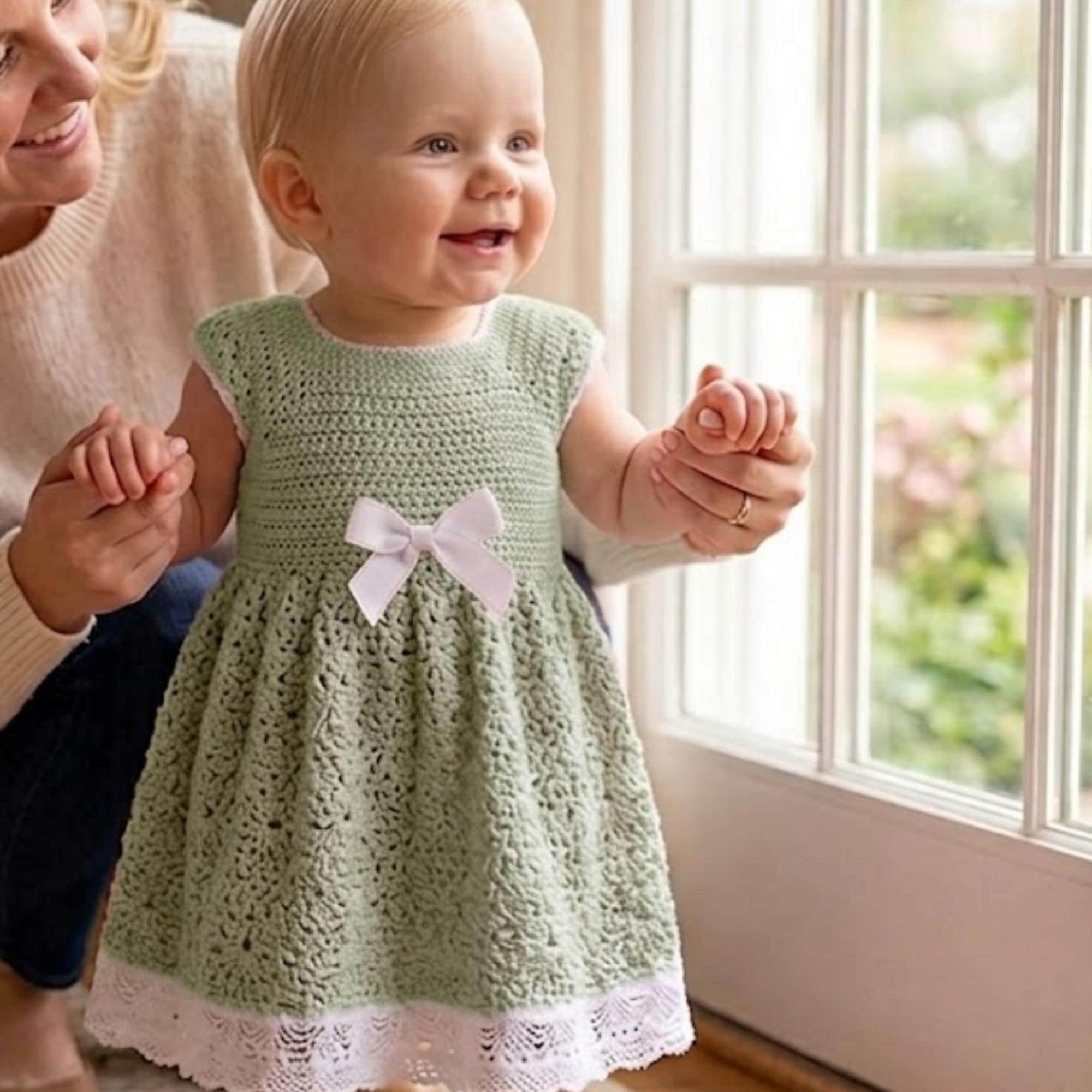 slim fit dress slacks Infant Baby Girl Green Fairy Princess Tinkerbell Dress with Bow Headband 3-6 Months main image 1