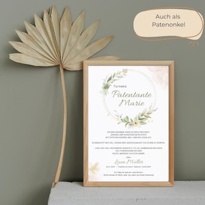 Godparent letter | Godmother | Godfather | Godparent certificate