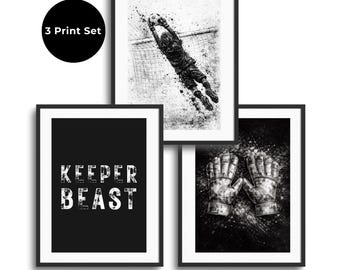 Boys' Sports Wall Art | Football Poster Set (Digital Download A3/A4)