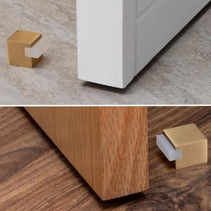 Square Adhesive Door Stops | 20mm Height | Choose from 2 different sizes and 8 available finishes | I-197/20 EVI Herrajes