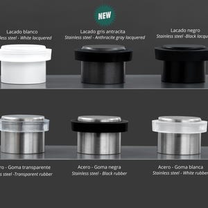 Zelfklevende deurstopper (24Ø en 20 mm), gemaakt van roestvrij staal, keuze uit 6 beschikbare afwerkingen, I-163 EVI Hardware