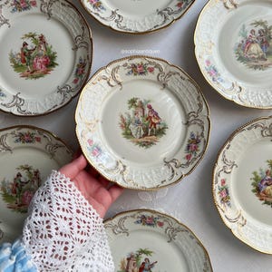 Assiettes à dessert Rosenthal Sanssouci Arkadien (20 cm) !