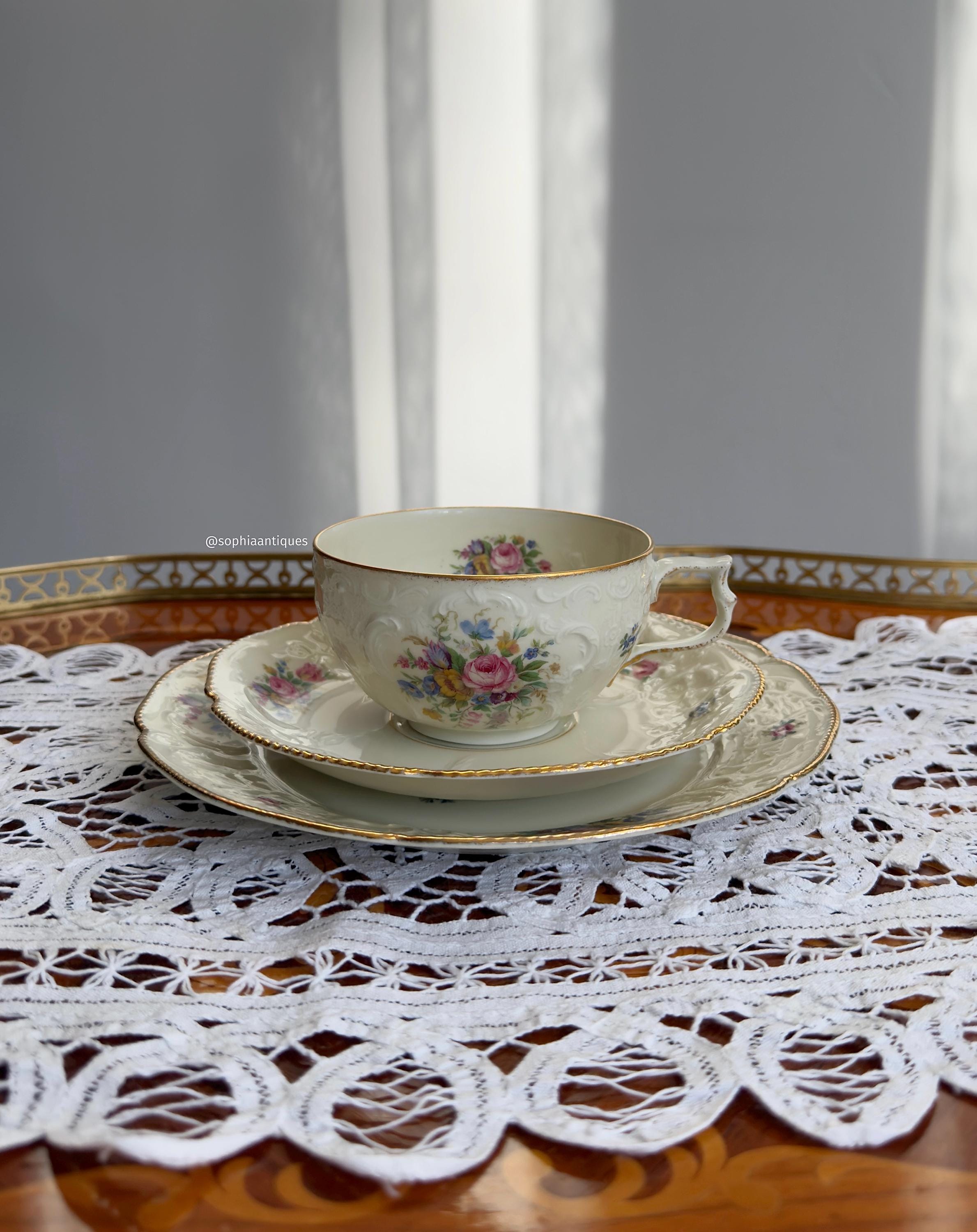 Assiette à Pain Rosenthal Sanssouci Ivoire Diplomate – Porcelaine Multicolore