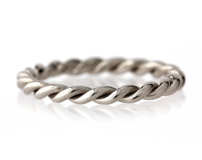 Infinite Twisted Rope Ring Band - Wedding Band Engagement Promise Ring ...