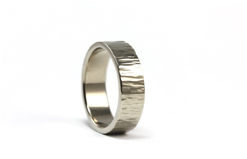 950 Palladium Sterling Silver 14k Yellow Hammer Textured Men/'s Ring Band Wedding Band 14k Rose Gold Platinum White Gold 7mm Wide
