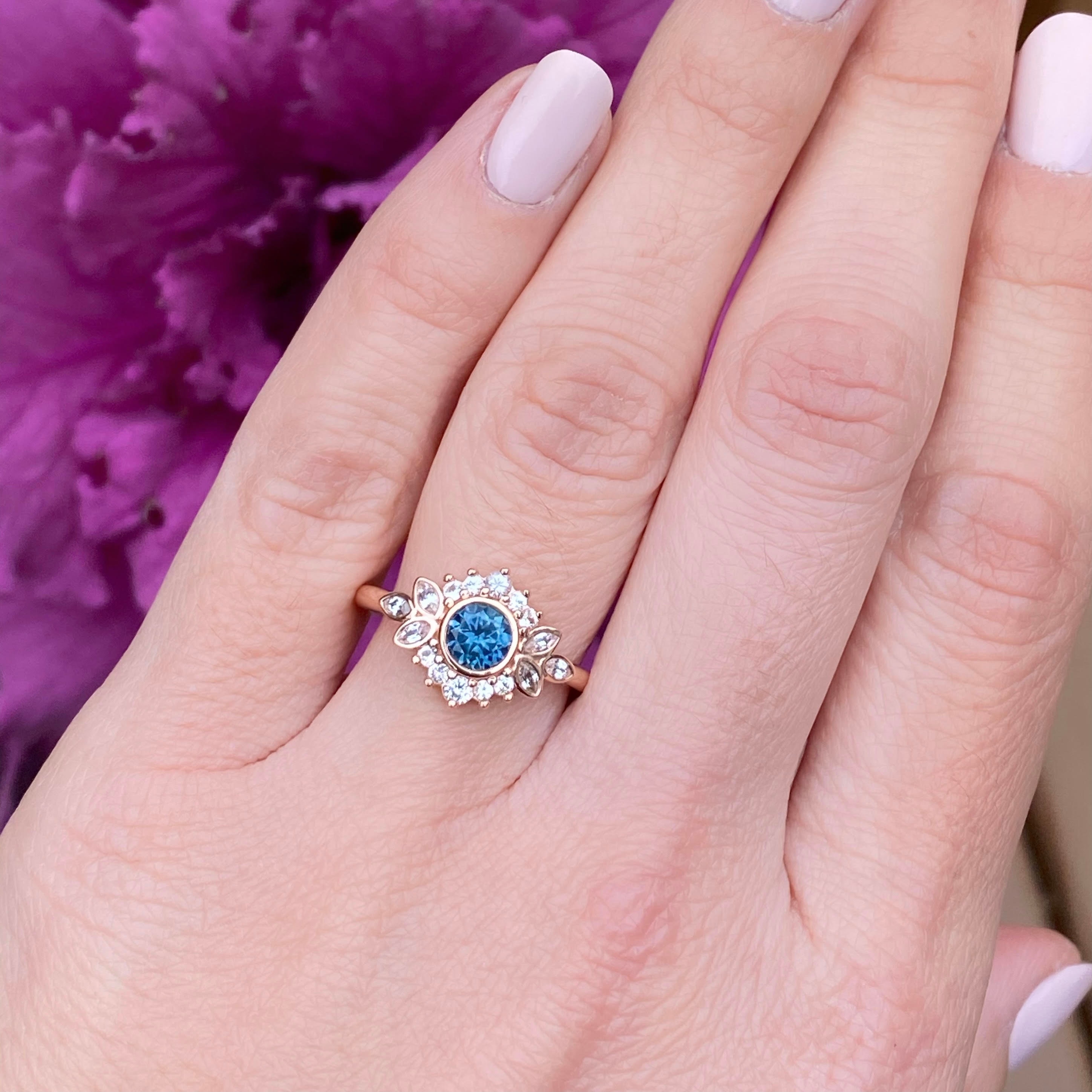 Anello Uomo Con Zaffiro Blu Naturale – Argento 925, Pietra Ovale, Neelam