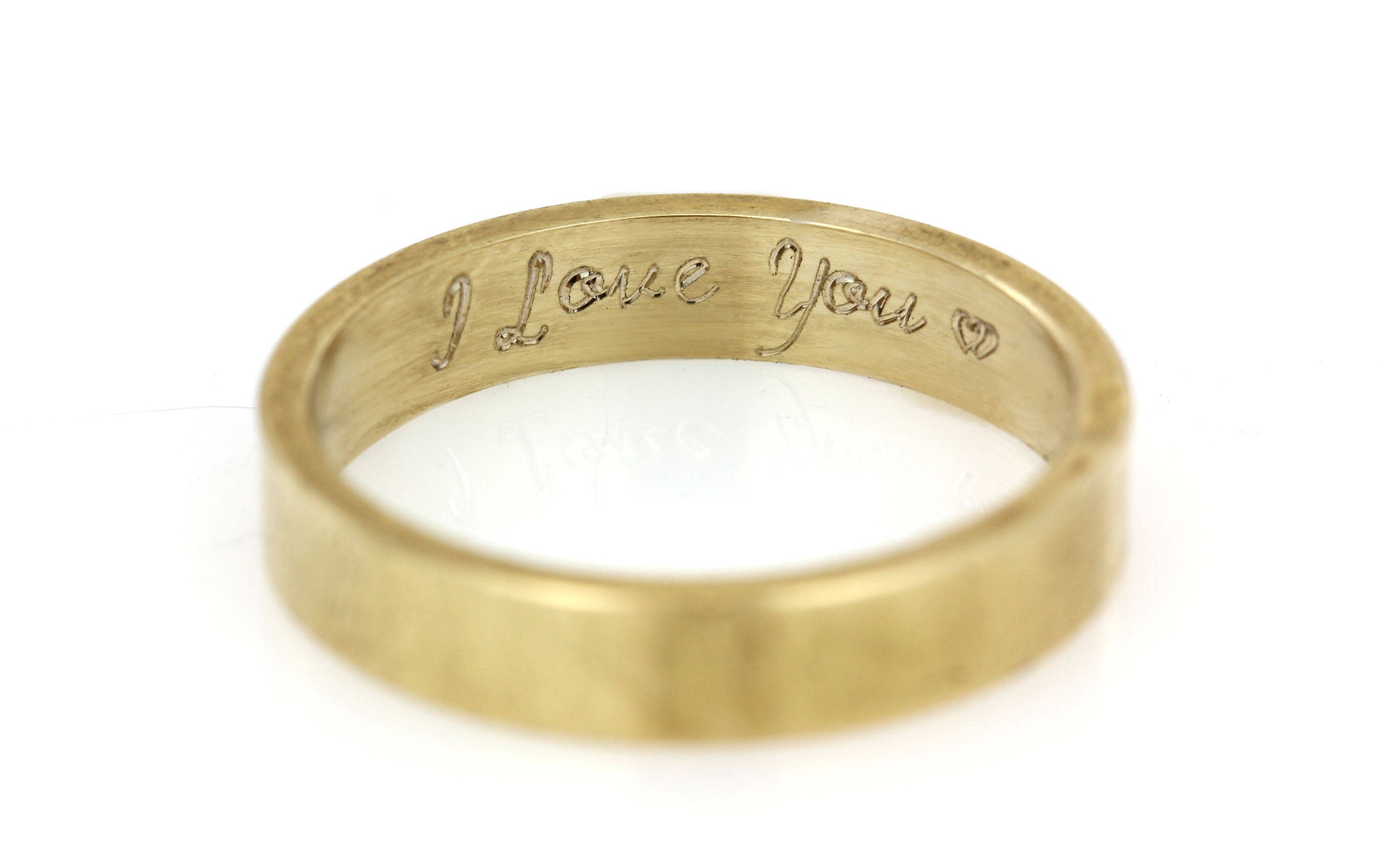 Custom Ring Engraving Inside Ring Inscription Customized Etsy