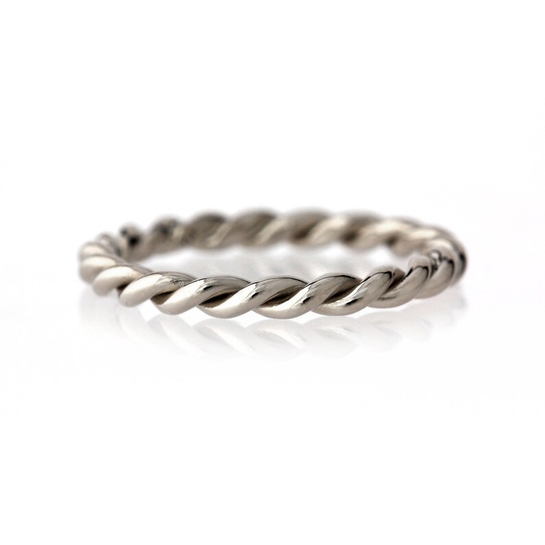 Infinite Twisted Rope Ring Band Wedding Band Engagement Etsy