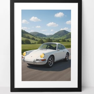 Porsche, Porsche Wandkunst, Digitaler Download, Auto Poster, Porsche Druck, Porsche Poster, Autoliebhaber, Porsche 911 Poster, Geschenk zum Vatertag