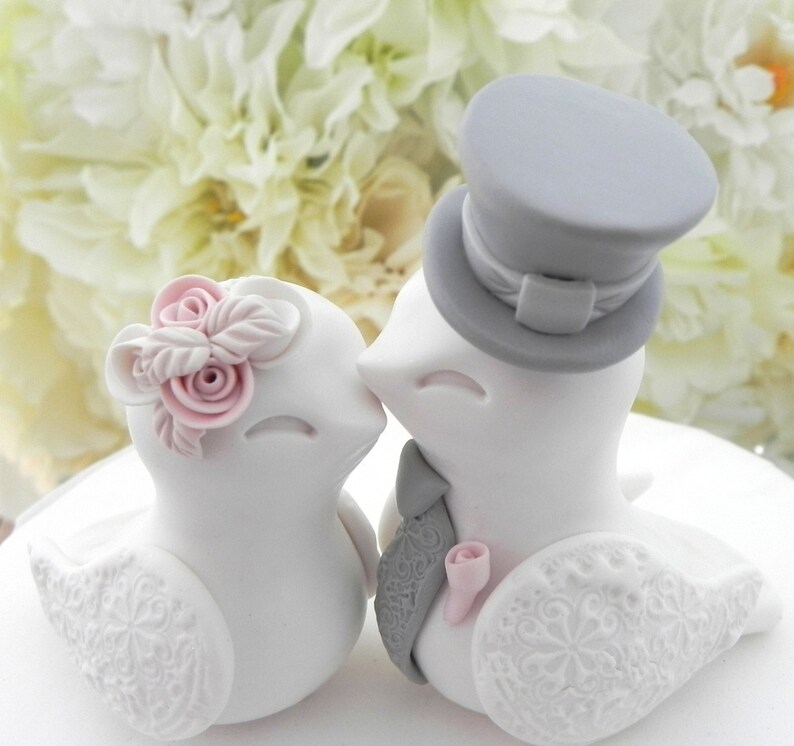 love bird wedding cake