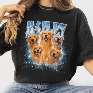 Custom Pet Shirt, Bootleg Photo Shirt, Dog Shirts, Gifts For Him, Husband, Boyfriend