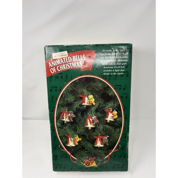 VTG Mr. Christmas Animated Bells of Christmas Ready Bear Orchestra 
