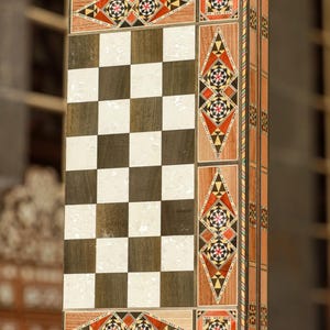 Handcrafted Medium Chess and Backgammon Set - Wooden 2-in-1 Game Board - Perfect for Travel & Home Use