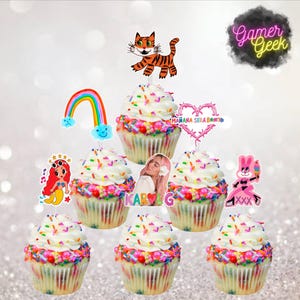 Karol G Mañana Sera Bonito Inspired Cupcake Toppers | Party Supplies | Cupcake Picks | High Quality | Clear Prism Picks