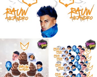 Op Rauw Alejandro Saturno geïnspireerd feestdecoratiepakket | Tafelconfetti | Spiraal hangend decor | Cupcakestekkers | Rietjes