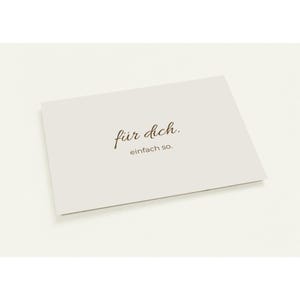 Conjunto de 10: Cartões de felicitações – Para você. Só porque sim. – cartões-postais elegantes para pessoas especiais