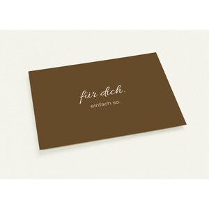 Conjunto de 10: Cartões de felicitações – Para você. Só porque sim. – cartões-postais elegantes para pessoas especiais