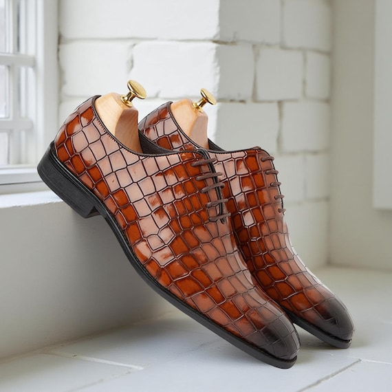 expensive brown dress shoes Classic Brown Oxford Shoes for Men main image 0