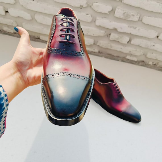 red designer dress shoes Oxfords