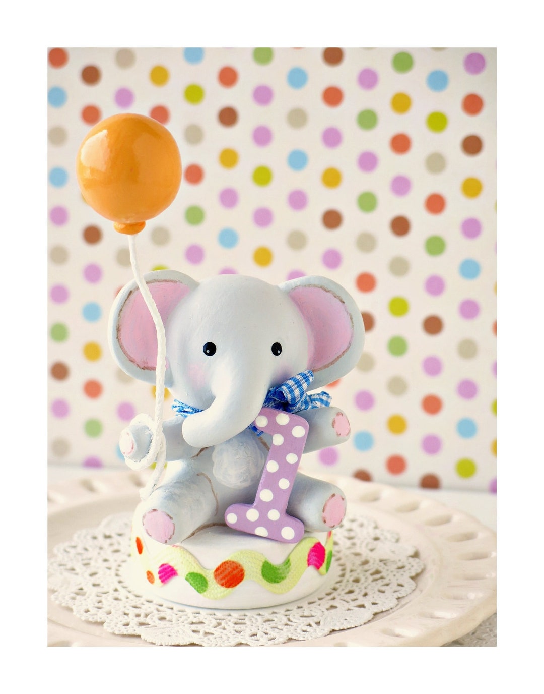 Elephant Cake Topper Elephant Baby Shower Cake Topper Safari Etsy