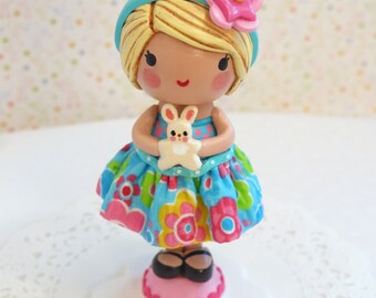 Birthday Cake Topper, Young Girl&#39;s Gift, Baby Birthday Gift,First 2nd Happy Birthday Gift, Baby Keepsake, Collectible Keepsake, Girl&#39;s Gift