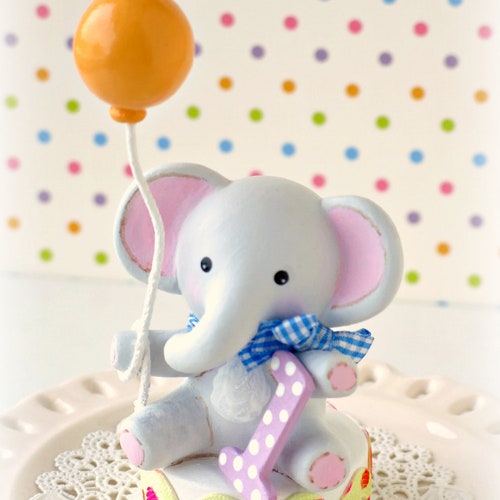 Elephant Cake Topper, Elephant Baby Shower Cake Topper, Safari Cake