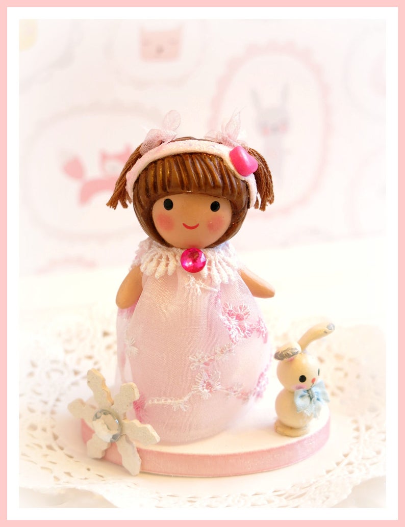 Girl First Birthday Cake Topper Second Birthday Princess Etsy