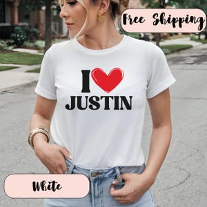 Custom Tshirt Personalised Tshirt I Heart Shirt Personalised Gift for Her I Heart Custom Shirt  Personalized Y2K Tshirt Custom 90s TShirt