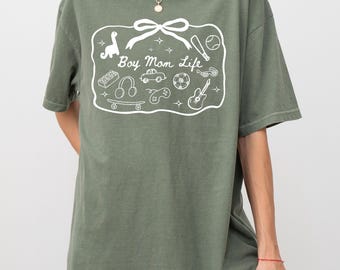 Comfort Colors Boy Mama Shirt Mothers Day Gifts for Mom to be Gift Mom Life Tee Mom Birthday Gift Cute Mom Tee Mama Gifts for New Mom Tshirt