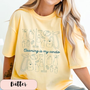 Camiseta de ama de llaves con colores cómodos para amantes de la casa, camisa para limpiadores profesionales, camisa para empresa de limpieza, camisa para negocios de limpieza de casas