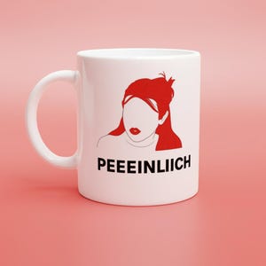 Trash TV Tasse "Peinlich" | Lustiges Geschenk für Freundin | Reality TV Fan | Witzige Kaffeetasse Meme