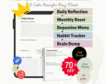 Planificador digital para el TDAH 2026/Diario para la función ejecutiva (PDF)