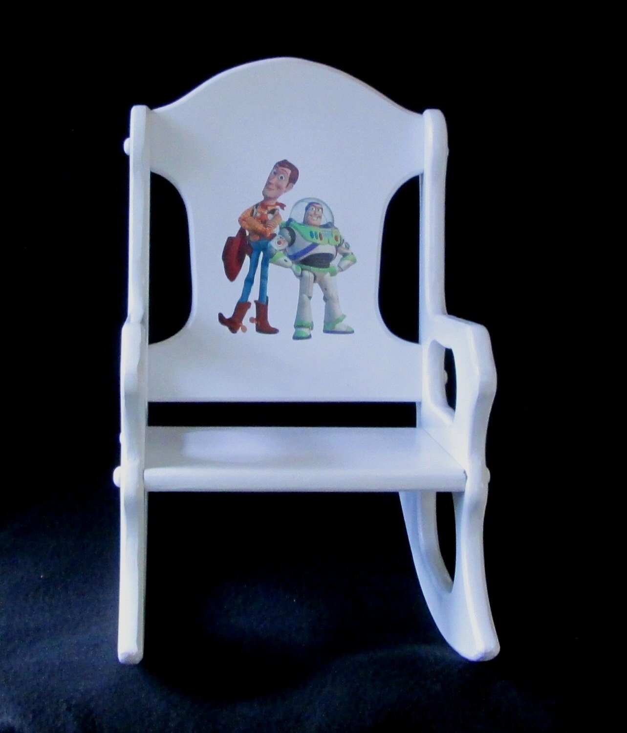 Rocking Chair Toy Story with Woody and Buzz Lightyear | Etsy