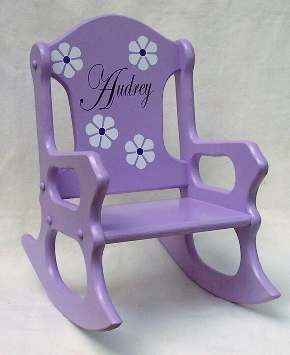personalized childs rocking chair