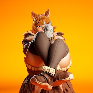 Squirrel Girl Figurine – Handmade Marvel Rivals Statue – Dynamic Pose – Superhero Collectible – Comic Heroine Sculpture – Painted Figure