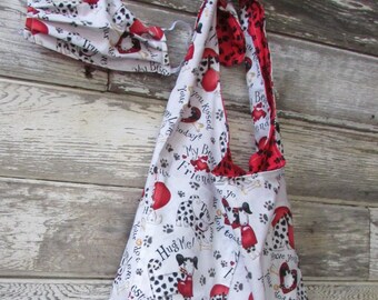 Dog Lovers  Reversible Tote Bag and Matching Face Mask ... Free Shipping