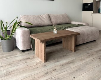 Minimalist japandi sofa table, ash wood side table, farmhouse couch table, modern livingroom decor, Christmas parents gift housewarming gift